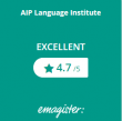 AIP Language Institute obtains a 4.7 out of 5 at emagister